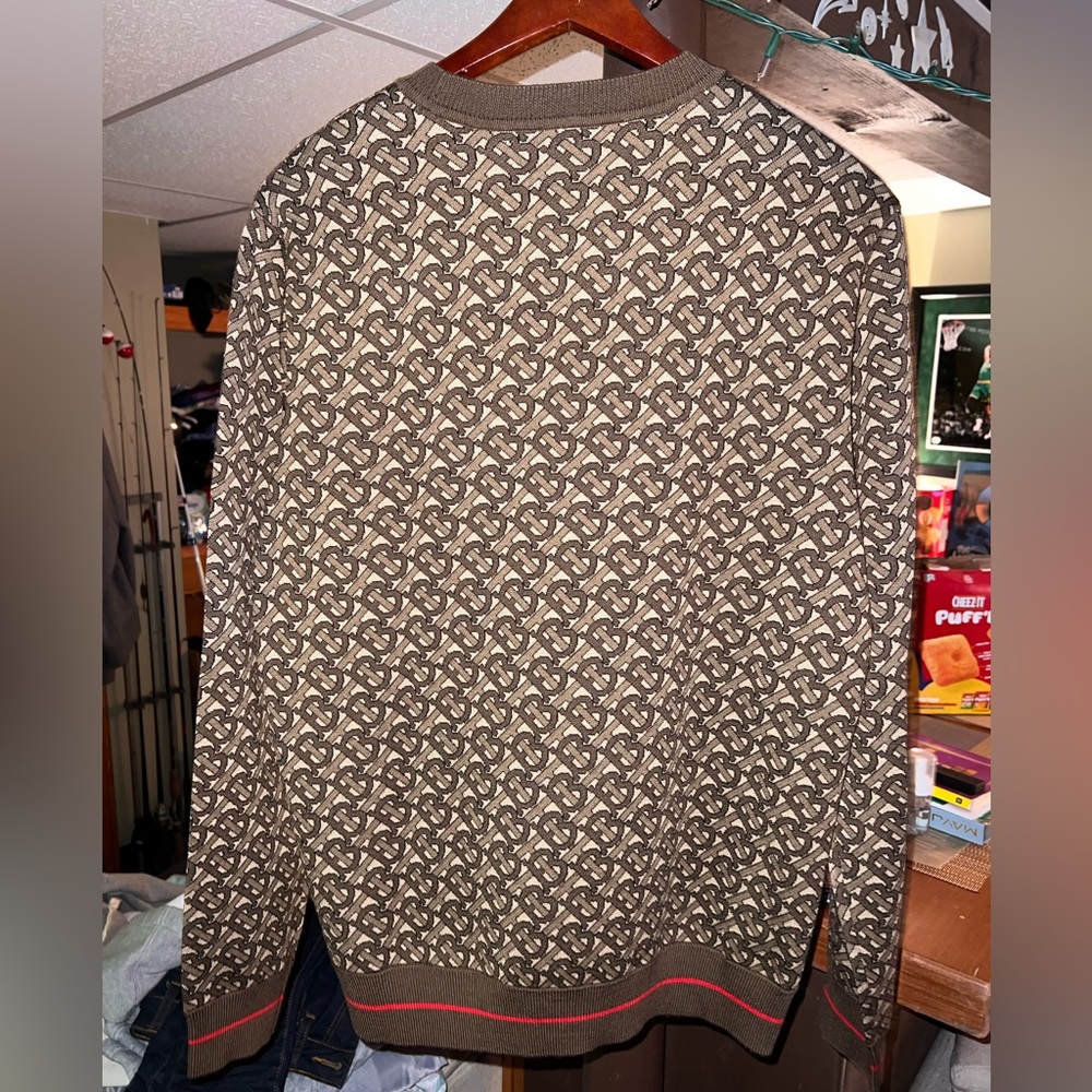 100% Authentic Burberry Long Sleeve Monogram Sweater
